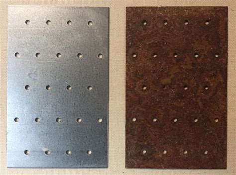 galvanized sheet metal rust|remove rust from galvanized metal.